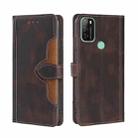 For Blackview A70 Skin Feel Straw Hat Magnetic Buckle Leather Phone Case(Brown) - 1