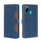 For Ulefone Note  9P Skin Feel Straw Hat Magnetic Buckle Leather Phone Case(Blue) - 1