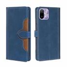 For Ulefone Note 6 / 6P Skin Feel Straw Hat Magnetic Buckle Leather Phone Case(Blue) - 1