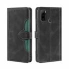 For Ulefone Note 10 Skin Feel Straw Hat Magnetic Buckle Leather Phone Case(Black) - 1