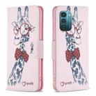 For Nokia G21 / G11 Colored Drawing Pattern Horizontal Flip Leather Phone Case(Deer) - 1