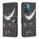 For Nokia G21 / G11 Colored Drawing Pattern Horizontal Flip Leather Phone Case(Smirk) - 1