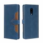 For Sharp Aquos Zero 2 SHV47 SH-01M Skin Feel Straw Hat Magnetic Buckle Leather Phone Case(Blue) - 1