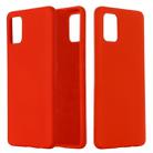 For Galaxy A71 Solid Color Liquid Silicone Shockproof Full Coverage Protective Case(Red) - 1