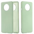 For OnePlus 7T Solid Color Liquid Silicone Shockproof Full Coverage Protective Case(Green) - 1