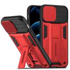 For iPhone 13 Pro Max Sliding Camera Cover Design Phone Case (Red) - 1