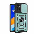 For Xiaomi Redmi Note 11 Pro (Global) Sliding Camera Cover TPU+PC Phone Case(Green) - 1