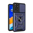 For Xiaomi Redmi Note 11 Pro (Global) Sliding Camera Cover TPU+PC Phone Case(Blue) - 1