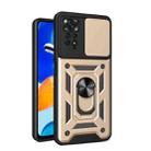 For Xiaomi Redmi Note 11 Pro (Global) Sliding Camera Cover TPU+PC Phone Case(Gold) - 1