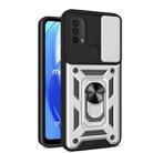 For Motorola Moto G Power (2022) Sliding Camera Cover TPU+PC Phone Case(Silver) - 1