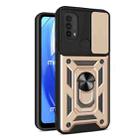 For Motorola Moto G Power (2022) Sliding Camera Cover TPU+PC Phone Case(Gold) - 1