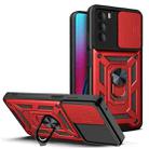 For Motorola Moto G Stylus (2022) Sliding Camera Cover TPU+PC Phone Case(Red) - 1