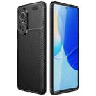 For Huawei nova 9 SE Carbon Fiber Texture Shockproof TPU Phone Case(Black) - 1