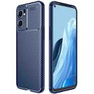 For OnePlus Nord CE 2 5G Carbon Fiber Texture Shockproof TPU Phone Case(Blue) - 1