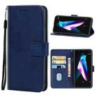 Leather Phone Case For BQ Aquaris V Plus(Blue) - 1