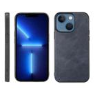 For iPhone 13 mini Cowhide Texture PU Phone Case (Blue) - 1
