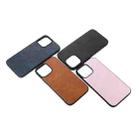 For iPhone 12 Pro Max Cowhide Texture PU Phone Case(Black) - 4
