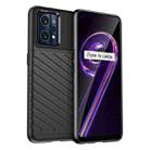 For OPPO Realme 9 Pro+ Thunderbolt Shockproof TPU Protective Soft Phone Case(Black) - 1