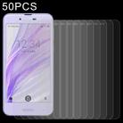 50 PCS 0.26mm 9H 2.5D Tempered Glass Film For Sharp Aquos Sense SH-01K - 1