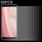 50 PCS 0.26mm 9H 2.5D Tempered Glass Film For Sharp Aquos Sense3 Basic - 1