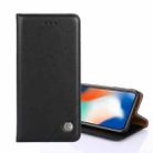 For OPPO A1k Non-Magnetic Retro Texture Horizontal Flip Leather Phone Case(Black) - 1