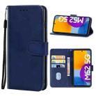 Leather Phone Case For Samsung Galaxy M53 5G(Blue) - 1