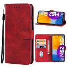 Leather Phone Case For Samsung Galaxy M53 5G(Red) - 1