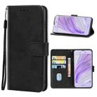 Leather Phone Case For Sharp Aquos Sense SH-01K(Black) - 1