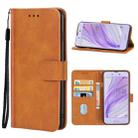 Leather Phone Case For Sharp Aquos Sense SH-01K(Brown) - 1