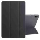 For Huawei Matepad 11 2021 3-folding Honeycomb TPU Leather Tablet Case(Black) - 1
