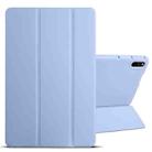 For Huawei Matepad 11 2021 3-folding Honeycomb TPU Leather Tablet Case(Baby Blue) - 1