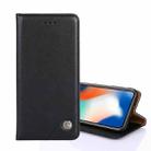 For LG K40 Non-Magnetic Retro Texture Horizontal Flip Leather Phone Case(Black) - 1