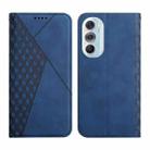 For Motorola Edge X30 Diamond Splicing Skin Feel Magnetic Leather Phone Case(Blue) - 1