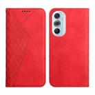 For Motorola Edge X30 Diamond Splicing Skin Feel Magnetic Leather Phone Case(Red) - 1