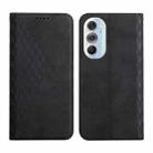 For Motorola Edge X30 Diamond Splicing Skin Feel Magnetic Leather Phone Case(Black) - 1