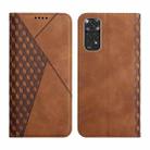 For Xiaomi Redmi Note 11/11S Overseas Version Diamond Splicing Skin Feel Magnetic Leather Phone Case(Brown) - 1