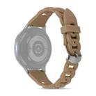 22mm Ring Buckle Silicone Watch Band(Khaki) - 1
