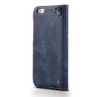 For iPhone 7 / 8 Denior Oil Wax Cowhide Magnetic Button Horizontal Flip Leather Case with Card Slots & Wallet(Dark Blue) - 3