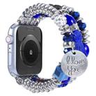 Tassel Beaded Watch Band For Apple Watch Series 8&7 41mm / SE 2&6&SE&5&4 40mm / 3&2&1 38mm(Royal Blue) - 1