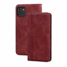 For Samsung Galaxy A03 164mm Frosted Business Magnetic Flip Leather Phone Case(Brown) - 1