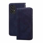 For Samsung Galaxy A53 5G Frosted Business Magnetic Flip Leather Phone Case(Black) - 1