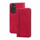 For Xiaomi Redmi Note 11 / Note 11S Frosted Business Magnetic Flip Leather Phone Case(Red) - 1