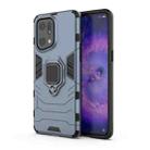 For OPPO Find X5 Pro Magnetic Ring Holder PC + TPU Phone Case(Navy Blue) - 1