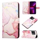 For OnePlus 10 Pro 5G PT003 Marble Pattern Flip Leather Phone Case(Rose Gold LS005) - 1