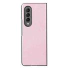 For Samsung Galaxy Z Fold3 5G Cowhide Texture PU Phone Case(Pink) - 2