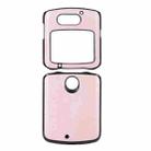 For Motorola Moto Razr 5G Cowhide Texture PU Phone Case(Pink) - 1