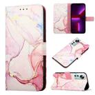 For Xiaomi 12 PT003 Marble Pattern Flip Leather Phone Case(Rose Gold LS005) - 1