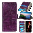 For Motorola Moto G22 Retro Crazy Horse Texture Flip Leather Phone Case(Purple) - 1
