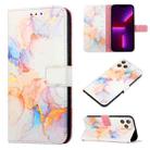 For iPhone 11 Pro Max PT003 Marble Pattern Flip Leather Phone Case (LS004) - 1