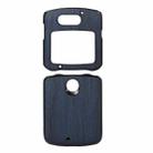 For Motorola Moto Razr 5G Wood Texture PU Phone Case(Blue) - 1